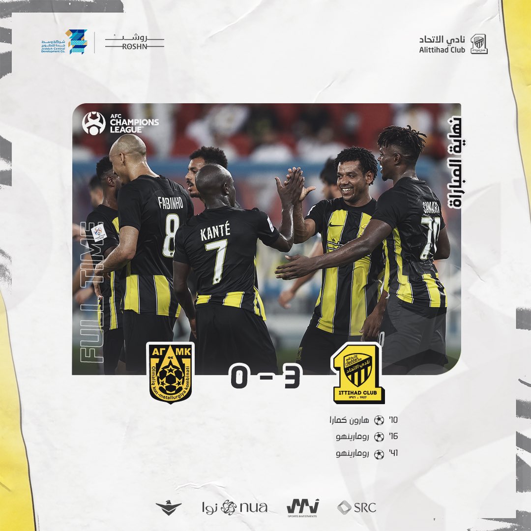ittihad's tweet photo. 🏆| #دوري_ابطال_اسيا 
🏁| الجولة الأولى
🆚| ◈#الاتحاد_اجمك◈
•مبروك لنادي الوطن 💛🖤 https://t.co/j3pvB2ZDys