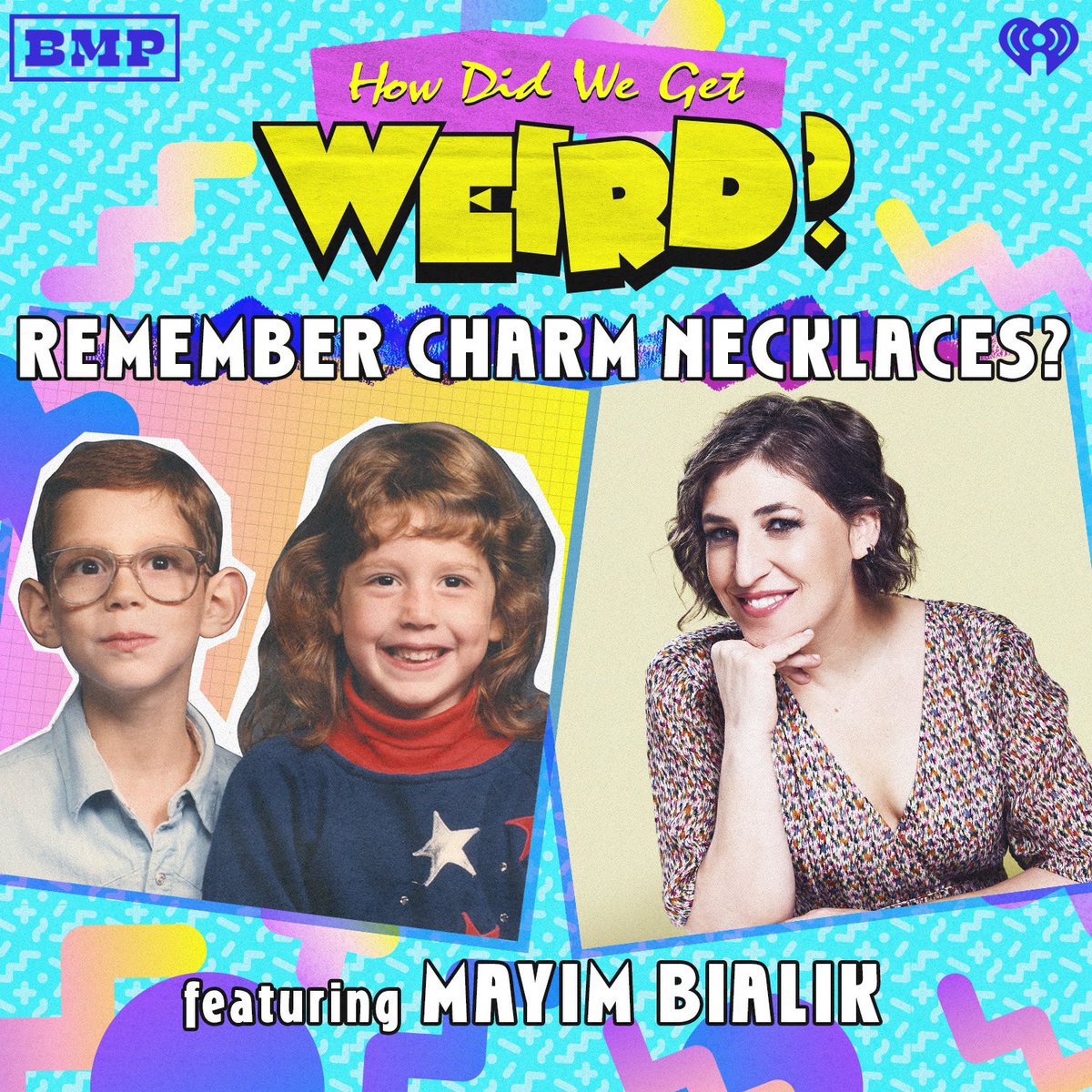 Ok @jonahmbayer and I are SO excited to have @missmayim on the pod today! We’re talking nostalgic fashion from charm necklaces to button covers to wearing multiple socks at once! Plus, will I play it cool re: my love of Blossom? No! And check us out on #bialikbreakdown tomorrow!