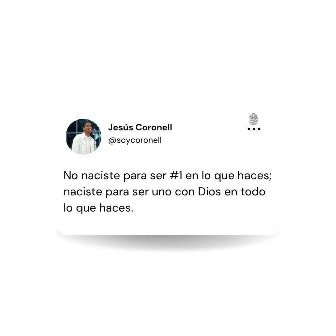 soycoronell's tweet photo. Seamos uno con Dios, seamos felices, seamos Jesús. https://t.co/5zFTgQiKAh