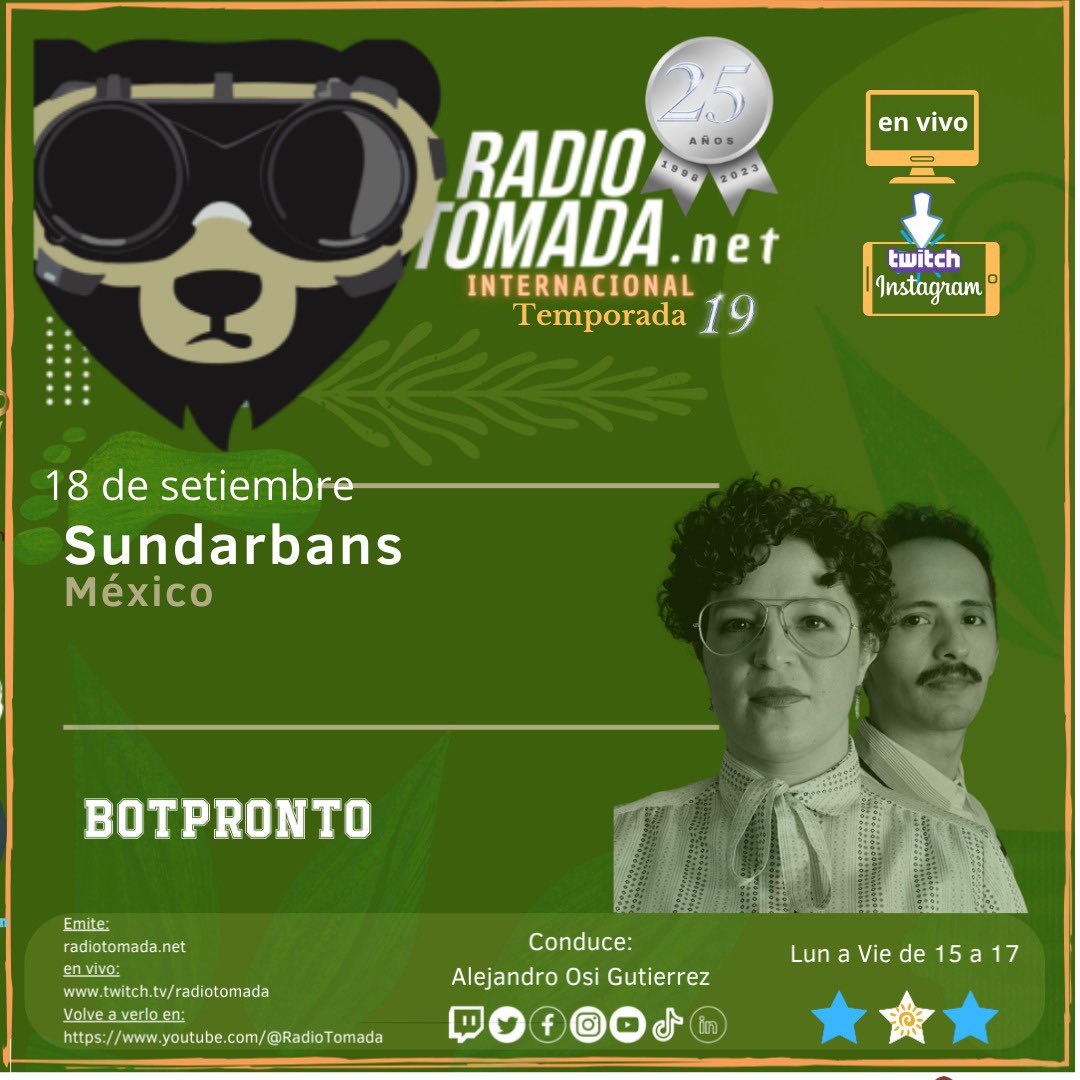 ¡Nos vemos a las 13:30 por <a href="/RadioTomadaOK/">ЯΛDIӨ ƬӨMΛDΛ</a> !
