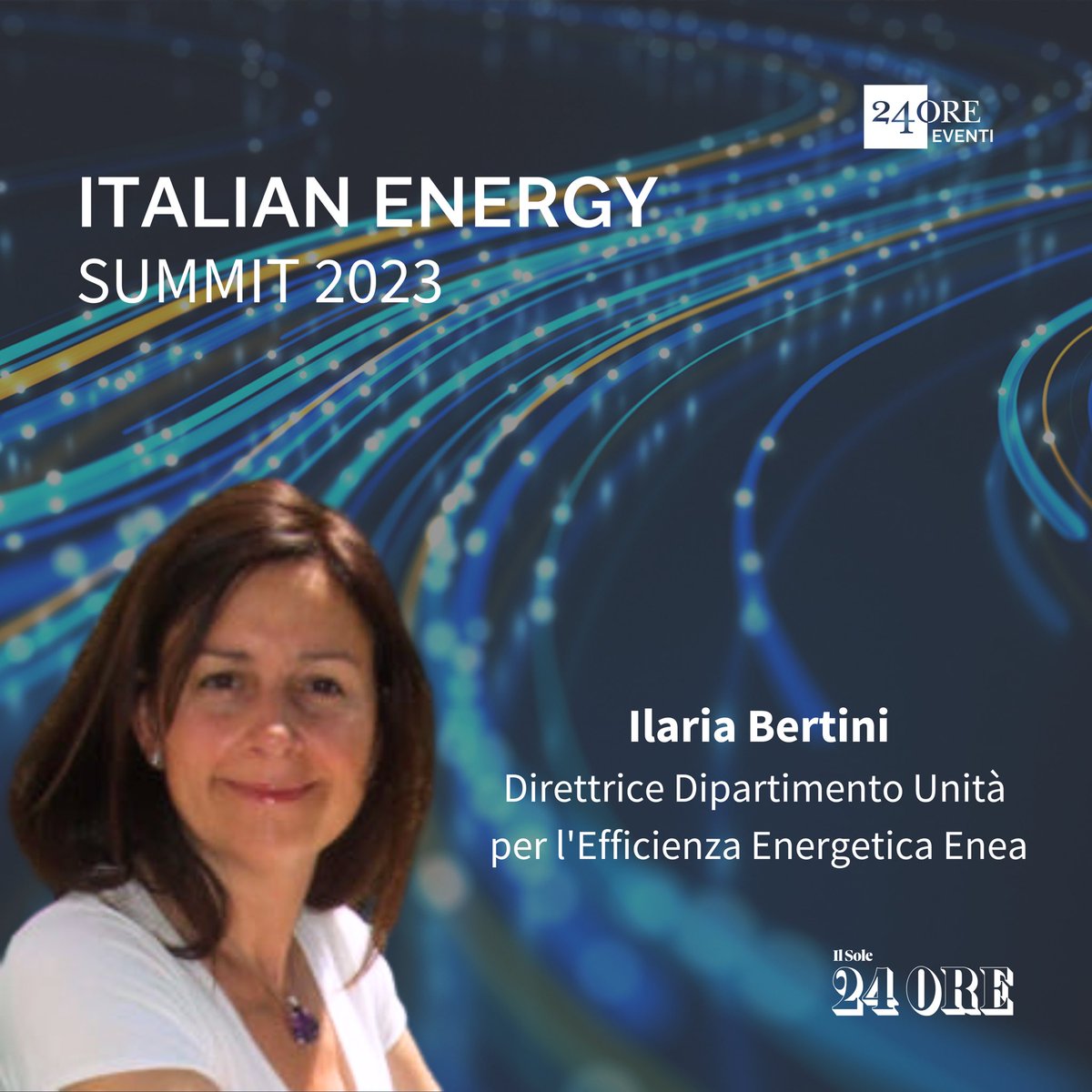L' Agenzia Nazionale Efficienza Energetica ospite de Il Sole 24 all’Energy Summit il 27 Settembre.

Non perdertelo!
📆 27/9/2023 ore 9.00-16.00 e 28/9/2023 ore 10.00-13.30.
📍 Milano | Palazzo Mezzanotte
💻 Scopri di più e iscriviti qui: 24oreventi.ilsole24ore.com/italian-energy…
