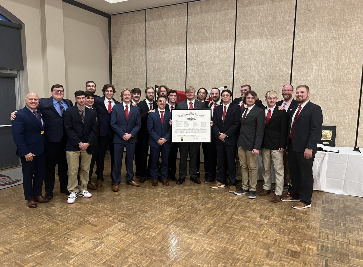 alphasigs's tweet image. This past weekend we had the honor of officially chartering our Kappa Pi chapter at the University of North Alabama. We are incredibly proud of all the men who worked to make this a reality and cannot wait to see the greatness to come!

#AlphaSig #TBTM #kappapi #UNA