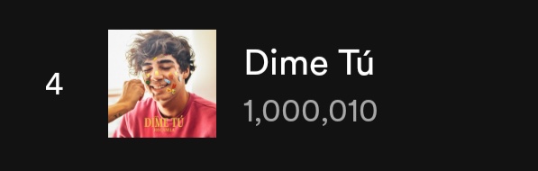 fas_squad's tweet photo. "Dime tú" de @JosDice ha alcanzado el millón de reproducciones en Spotify 🎉
Felicidades Jos, que sigan los éxitos 🥳
vayan a seguir reproduciendo esta gran canción 💪🏼
https://t.co/m4VnSQclF5 https://t.co/Dco5dAYv81