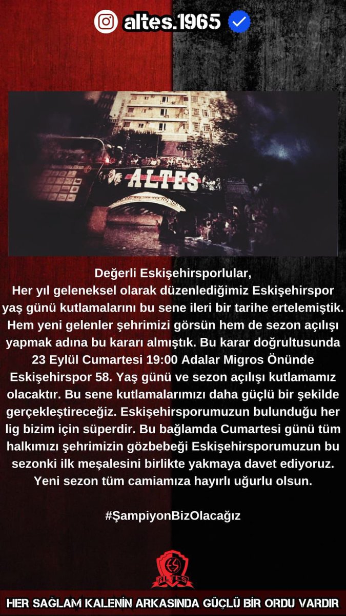 #ŞampiyonBizOlacağız