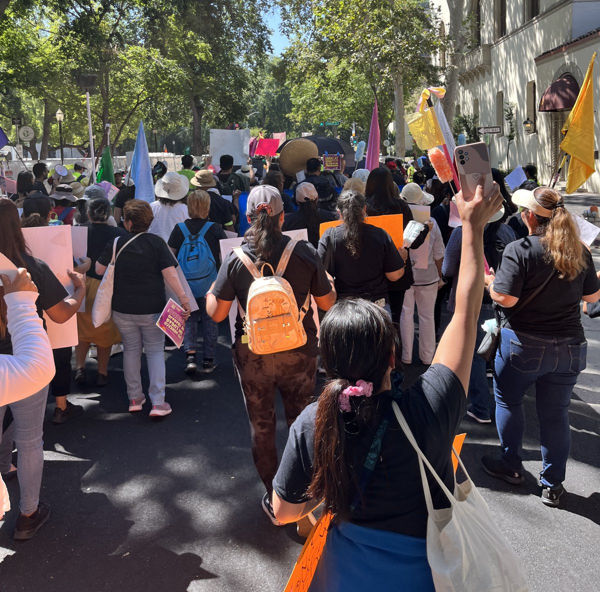 Last month we joined the @CADomesticWrker's Day of Action in Sacramento to raise awareness about SB686 which would remove the exclusion of domestic workers in Cal/OSHA health and safety protections.