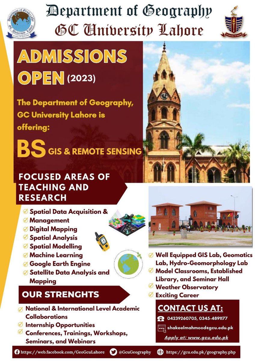 Department of Geography GC University Lahore tweet media