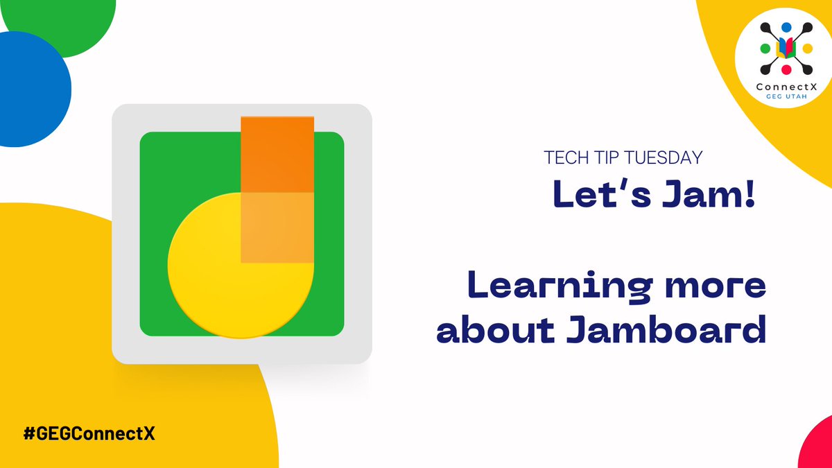 Let's get jammin' with Google Jamboard. New to Jamboard, check out the resources from Matt <a href="/DitchThatTxtbk/">Ditch That Textbook</a>

ditchthattextbook.com/google-jamboar…

#GEGConnectX #GEGUtah #GoogleEDU