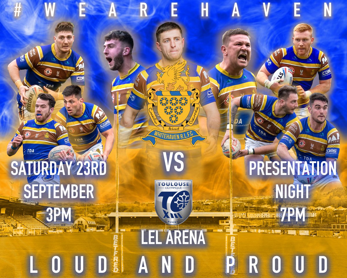 OfficialHavenRl's tweet image. THIS IS IT

Final league game of the season and we need as much support as possible in our fight to remain in the Championship as we welcome @TOXIII on Saturday afternoon. 

Followed by the end of season presentation night starting at 7pm. Tickets priced at £10

#WeareHaven