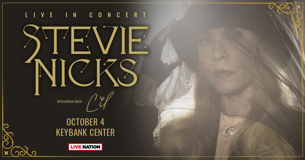 Head over to Ticketmaster.com to get your tickets to see Stevie Nicks with special guest CIL at KeyBank Center on October 4th! 

OR tune in all this week for your chance to win your way in to the show 🎸