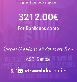 AnasNW7's tweet image. Grand bravo à vous l'équipe en seulement 9H on a récolté 3212€ pour le #72HForCharity.  Vous m’avez prouvé que vous saviez répondre présent, on est peut être une petite communauté mais vous êtes engagée et très puissant ! Force à tous les participants qu’Allah vous préserve🙌