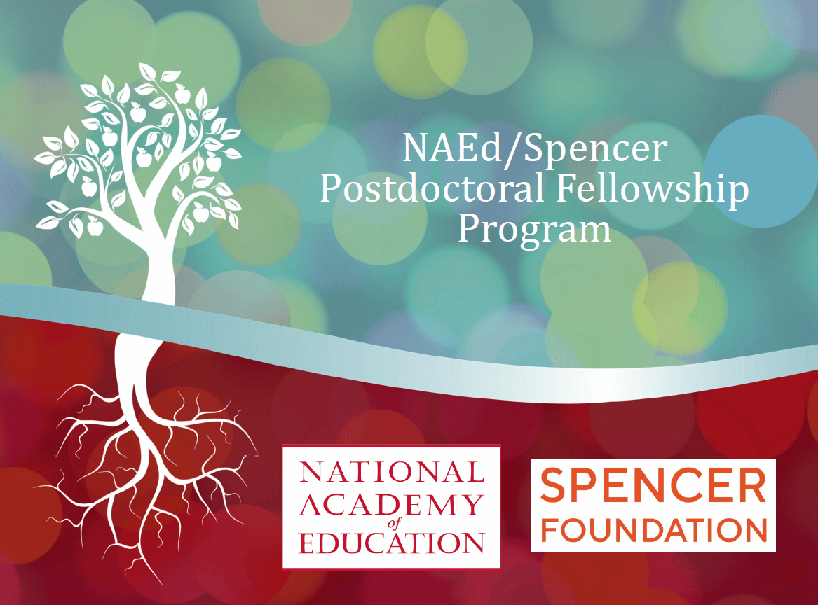Spencer_Fdn's tweet photo. Join @NAEduc for their upcoming webinar on the NAEd/Spencer Postdoctoral Fellowship program! On September 18 at 3 PM ET, they're hosting an information session with details about how to craft a successful application. https://t.co/oQrr0GEz8I https://t.co/TioAHs5TaF