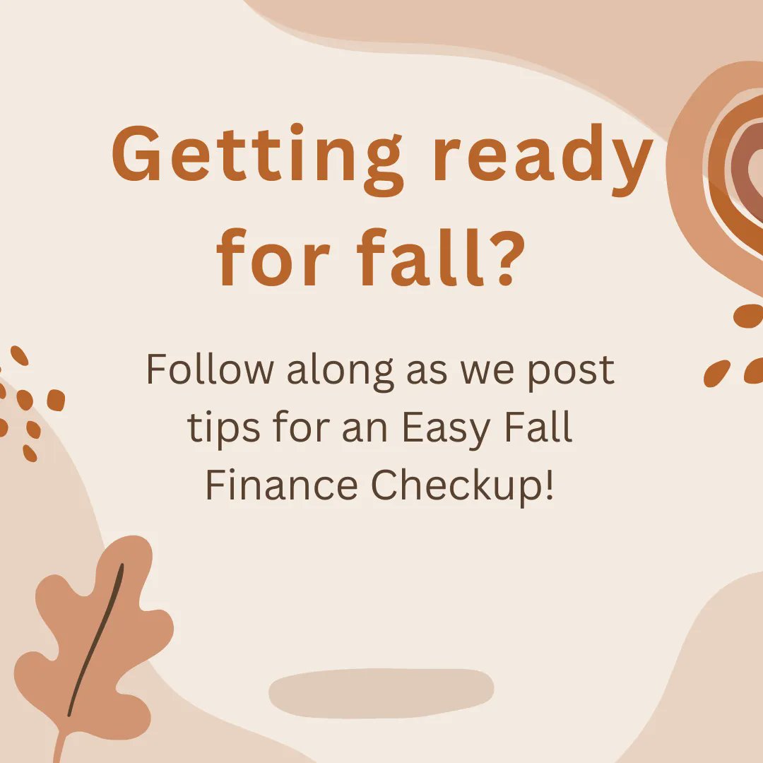 KentuckyFEC's tweet photo. Getting ready for fall? Follow along as we post tips for an Easy Fall Finance Checkup! #FallFinance #October https://t.co/qwhBvEJQMG