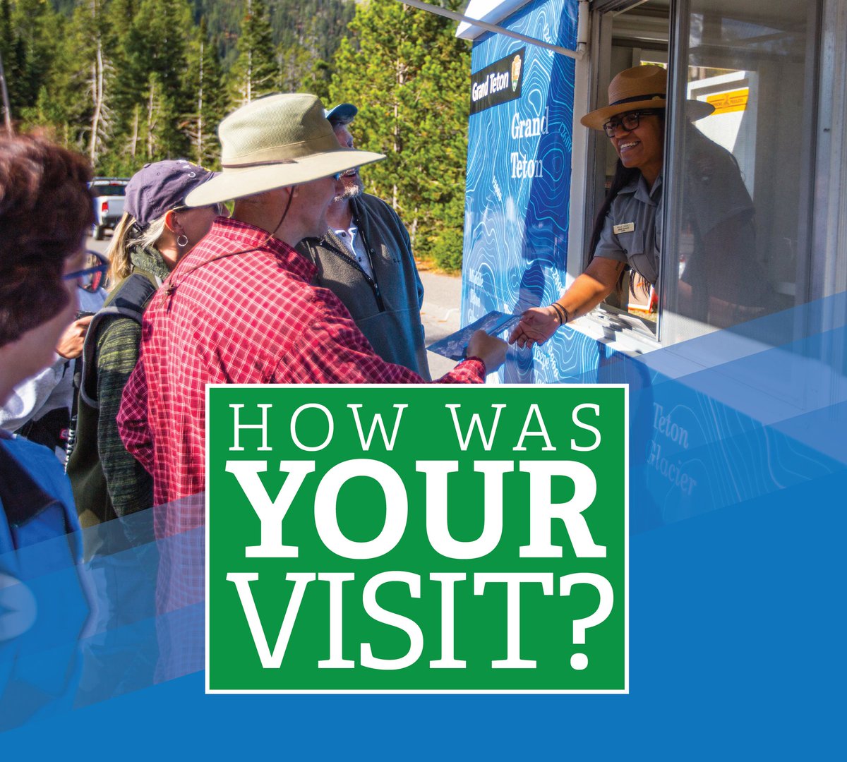 Tomorrow evening, Grand Teton will hold a public meeting to gather info on how visitors use, experience & access the park. Join us to learn about Visitor Use & Experiences Tue, 9/19, 4-6pm (MST) at the Teton County Library in Jackson, WY. Learn more at go.nps.gov/TetonVUE