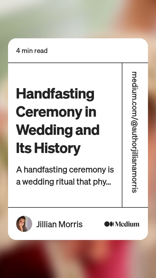 Check out my articles on #medium. All you need to know about Wedding Ceremonies and more. #wedding #WritingLife
#handfasting #Historical
medium.com/writers-in-pro…