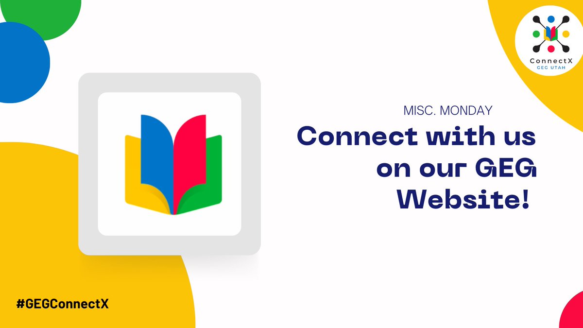 We would love to connect you back to all of our resources on our website at: sites.google.com/pd.uen.org/geg…

#GEGConnectX #GEGUtah #GoogleEDU