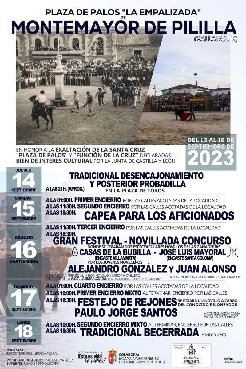 AlejandroSMA94's tweet photo. @ftorodelidia En Montemayor de Pililla (Valladolid), la plaza de toros es exactamente construida igual, de hecho está declarada bien de interés turístico cultural por la Junta de Castilla y León. Por cierto, hoy acaban sus fiestas https://t.co/SOVo4qJg5v