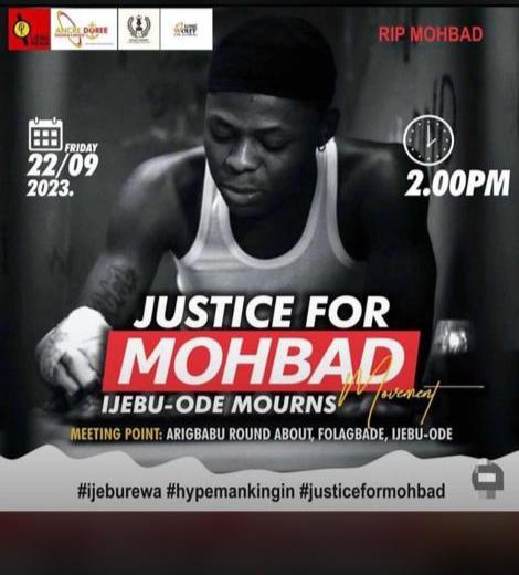 ComradeDanielJ1's tweet photo. Justice 4 @iammohbad_ https://t.co/0bnfOsAQz1
