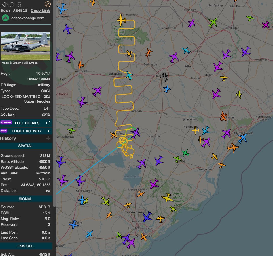 Aviation_Intel's tweet photo. We have updated our post again with new info including this HC-130J track via ADSB Exchange that gives us a better idea of where the DoD apparently thinks the F-35 could have flown, or at least the direction it likely flew in.   

The latest here:
https://t.co/7JF3cNvqak https://t.co/7q3rN1yxws