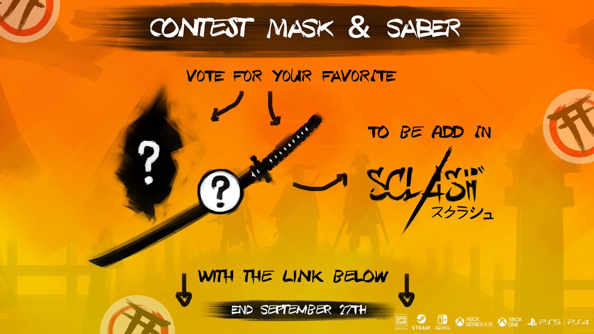 TIME TO VOTE #SAMURAIS ! ⛩️⬇️⬇️

choose your two favorite masks and sabers ideas!  👺🗡️⛩️

The 4 ideas with more votes will be redrawn by developers and add for free in the #game !

⬇️⬇️ Please share this post and vote with the link below to help us and your fav ideas ! ⬇️⬇️