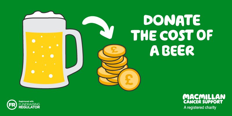 I'm Sober this October and raising funds for Macmillan Cancer Support to help people with cancer. To donate, visit gosober.org.uk/users/frederic… #SoberOctoberUK