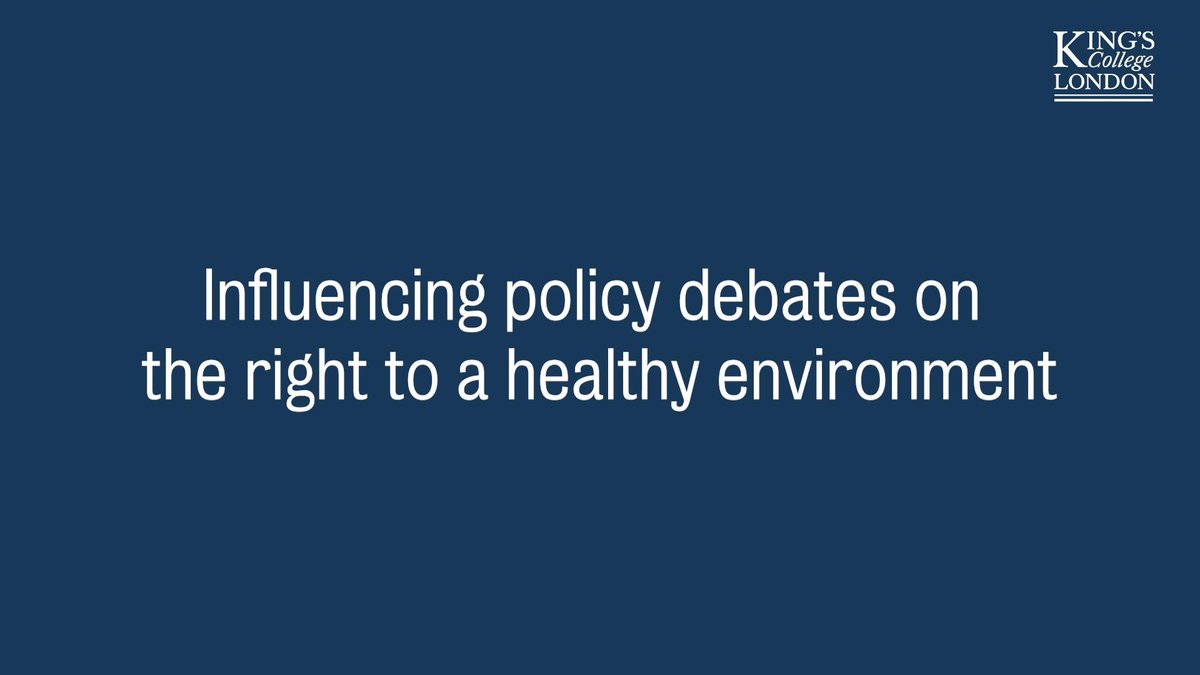 KCL_Law's tweet photo. 📖 Research in Action
The Environment Rights Recognition Project was set up by @SueWillman and @Harry_B_L at the King’s Legal Clinic @kcllegalclinic to research, lobby and advocate for legal frameworks that protect the environment. https://t.co/zCAwk6EFFE
