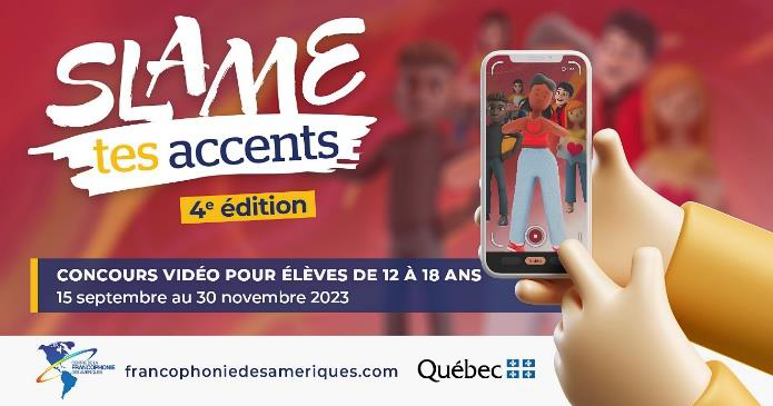 🎉Professeurs de français à Cuba / Profesores de frances en Cuba🎉
Le <a href="/CFAmeriques/">CFAmériques</a> est heureux de lancer la 4e édition du concours Slame tes Accents bit.ly/3rlWPcH pour les élèves de 12 à 18 ans. 8 000 $ CA en prix à gagner. #AmFr #SlameTesAccents