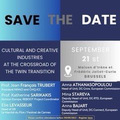 [WORKSHOP 100% IN ENGLISH] 
« Cultural and creative industries at the crossroad of the twin transition »

☀️The 21st September 
📩Registration and hybrid event  

📲More information on : univ-cotedazur.fr/universite/uca…

<a href="/Univ_CotedAzur/">Université Côte d'Azur</a> | <a href="/FranceUniv/">France Universités</a> 

#CCI #XR #VR #metaverse