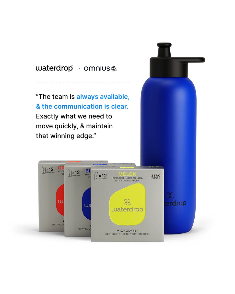 OmniusSo's tweet photo. We would like to express our gratitude for the fantastic partnership with @drink_waterdrop 🎉

Thank you for trusting us with your story for the Balkans. 🤝

#omnius #waterdrop #partnership https://t.co/4pYPLvoi83