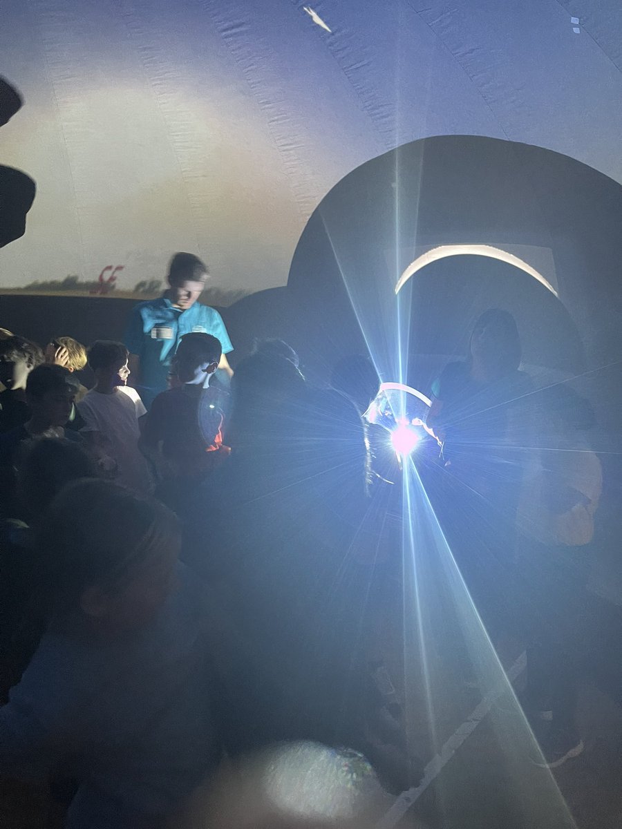 Year6Markeaton's tweet image. 🧠 What lies beyond? This is the very question we have been exploring today inside the Star Dome from @spacecentre. We have visited the planets in our solar system, explored constellations of the night sky and learned about the life cycles of stars in the galaxy! #MPSScience