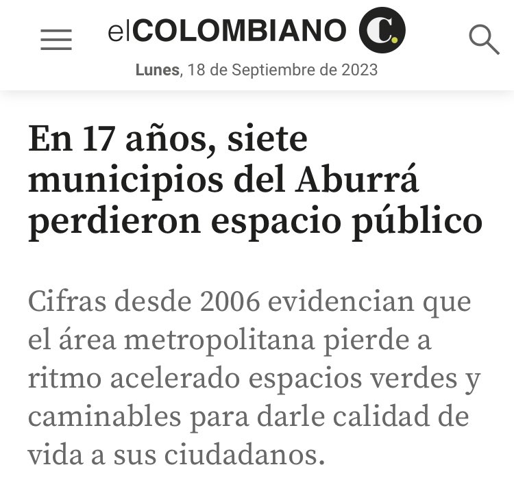 RodrigoHAl's tweet photo. Mientras otros municipios dejaron de crear espacio público efectivo al mismo ritmo del crecimiento poblacional, en Rionegro pasamos de 6m2 a 10m2 de espacio público por habitante. 

Esto, gracias a la construcción de:

✅ 71 km de andenes.

✅ 29 km de ciclorrutas.

✅ 3.000 metros cuadrados intervenidos en el parque lineal Guillermo Gaviria. 

✅ 2.355 metros cuadrados en el Puente Biblioteca que atravesará el río Negro. 

✅ 7000 metros en el Malecón de las Playas, que contará con senderos peatonales, miradores sobre el río Negro, parques infantiles, zonas de estancia completamente dotadas de mobiliario e iluminación y zonas verdes reforestadas.

Los últimos 2 integran Paisajes del Agua, una obra de 8,5 hectáreas por y para nuestra gente. 

Juntos lo hicimos posible ☺️