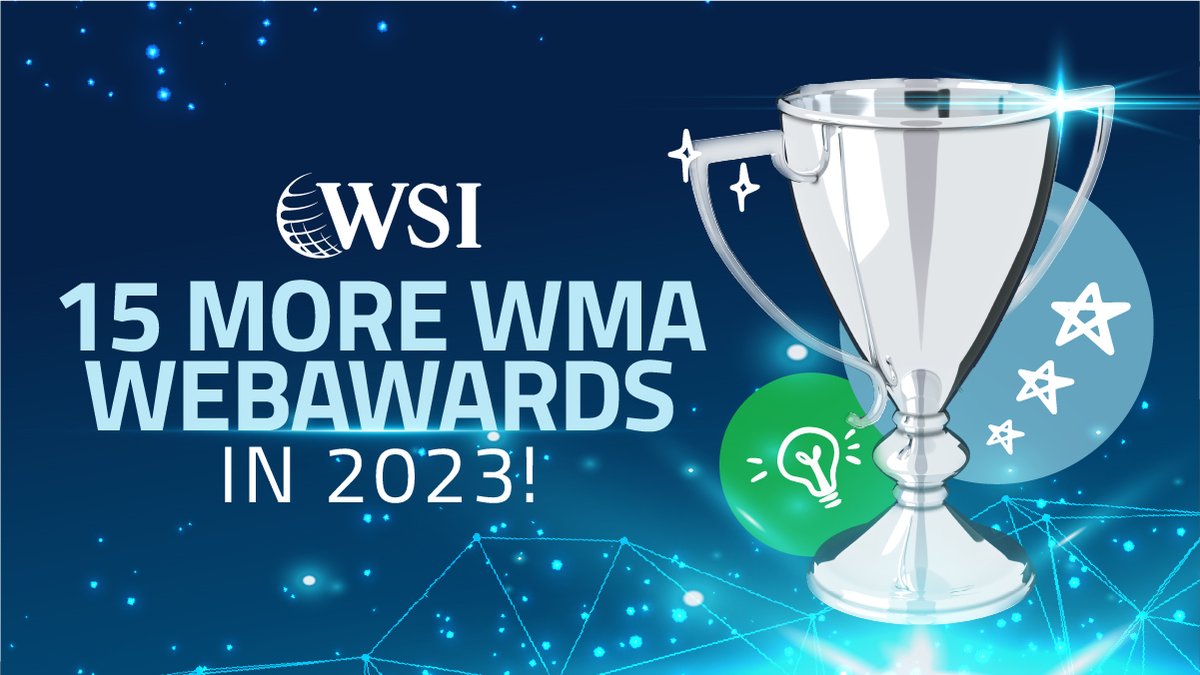 Hooray! The WSI Network won 15 new WebAwards at the annual Web Marketing Association competition, bringing our grand total to over 160 wins. 
Check out this year’s winners. Congrats to all of our winning clients!
wsiworld.com/blog/celebrati…