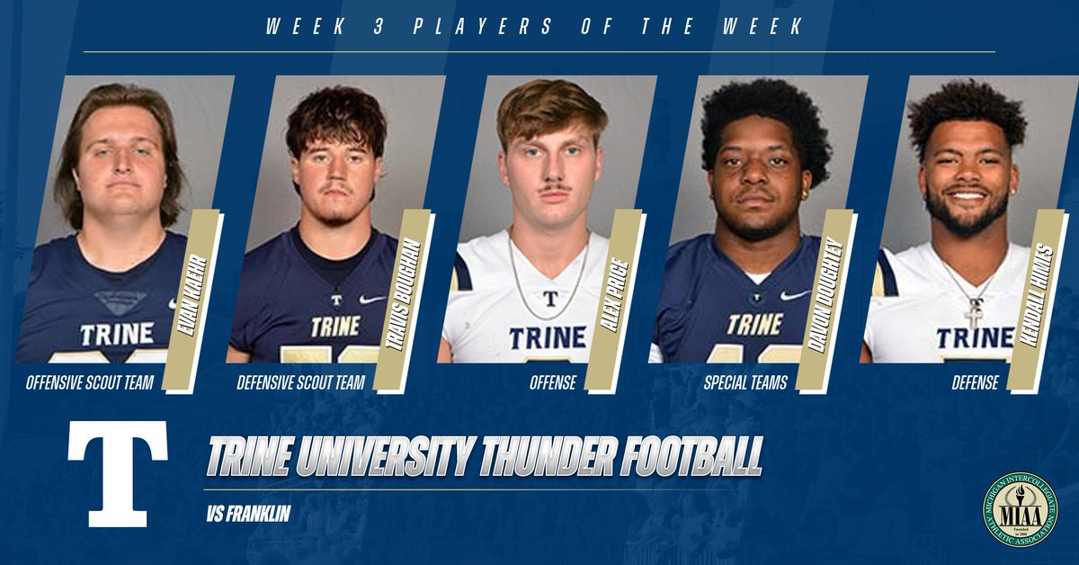 Our Week 3 Players of the Week vs Franklin #GoThunder