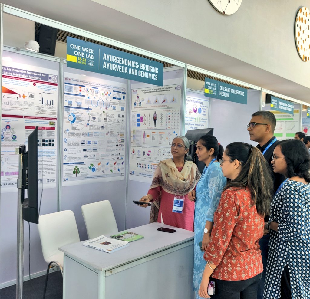 CSIR-IGIB One Week One Lab begins. Day 1 was filled with enthusiasm &amp; energy with the Inauguration function and active Research Booths showcasing thrust areas of research <a href="/IGIBSocial/">CSIR-IGIB</a>.
Looking forward to an exciting scientific week!
<a href="/BRPrasher/">Dr. Bhavana Prasher</a>
#OWOLIGIB