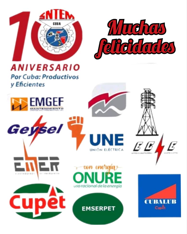 Hoy está de celebrando su 10mo aniversario de creado el Sindicato Nacional de Trabajadores de Energía y Minas, organización que representa a trabajadores de alto compromiso con su patria, a todos Feliz día.
#10AniversarioSNTEM