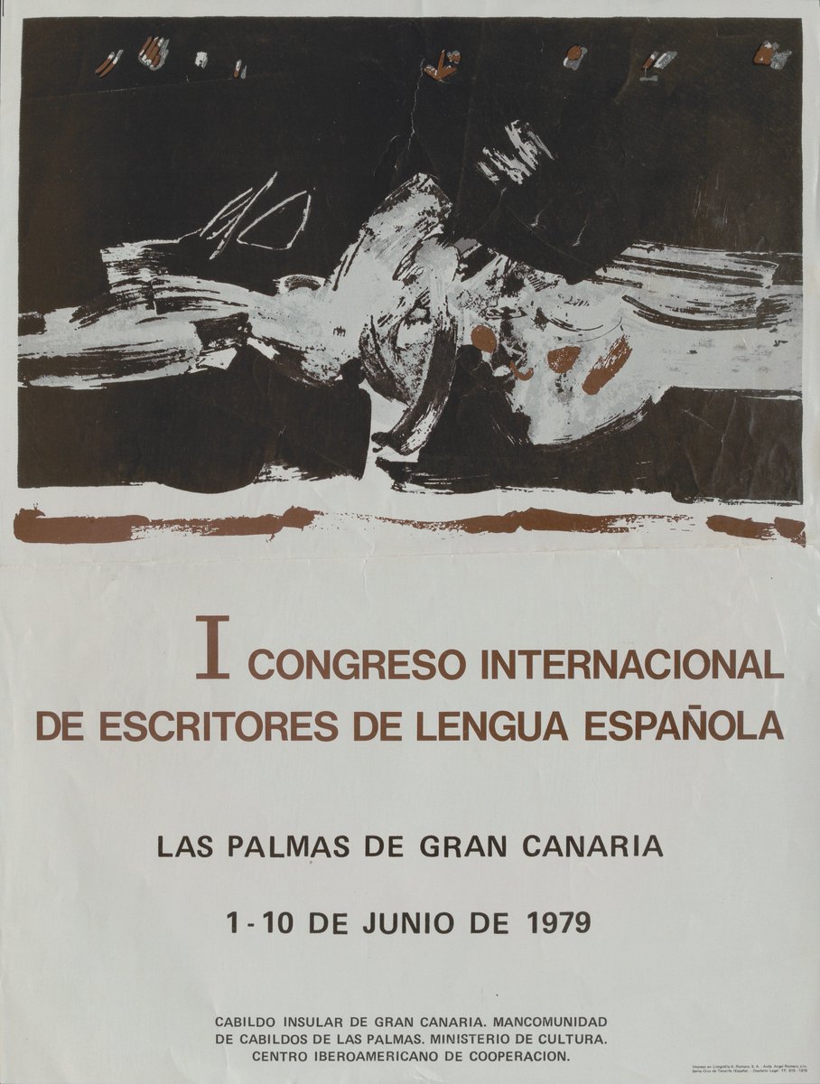 Descubrimos (y flipamos con) el cartel del I Encuentro de Escritores de Lengua Española en <a href="/casadecolon/">Casa de Colón</a> de 1979 #ManoloMillares !!!!! #revisitarelboomgc con <a href="/GranCanariaCult/">Gran Canaria Cultura</a> <a href="/UlpgcCultura/">ULPGC Cultura</a> e @IslasDeCultura 
revisitarelboom.com/noticias-un-ca…