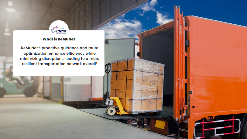 ReMuNetProject's tweet photo. 🚚ReMuNet's advanced platform proactively guides freight &amp; transport professionals with alternative routes, enhancing efficiency!  

⚙️By optimizing capacity distribution &amp; suggesting interchange points, disruptions are minimized &amp; network resilience is improved! https://t.co/8XoiZrKnH9
