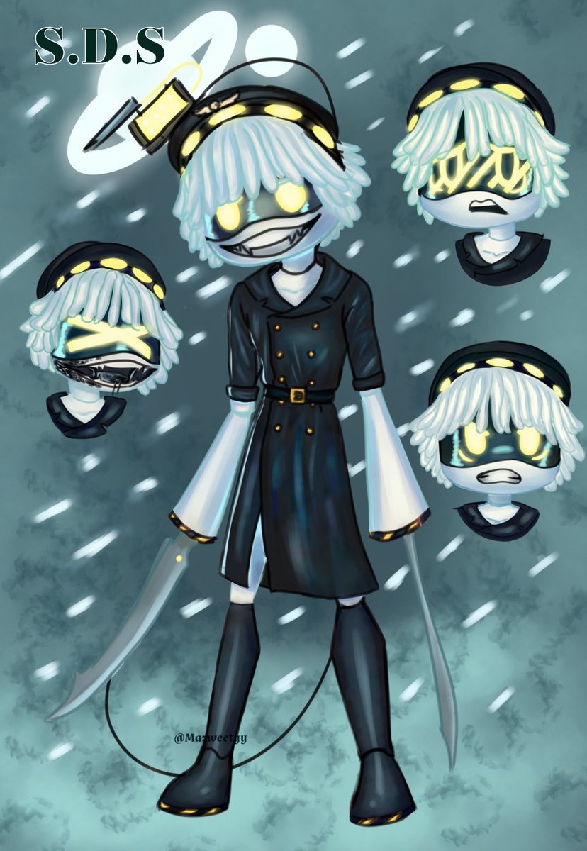 mxzixlluv's tweet photo. Ya lo termineee :D
Les presento a S el líder del escuadrón :> #murderdrone #S #murderdroneoc #dissasemblydrone #art #oc https://t.co/NlSA6Gf15R