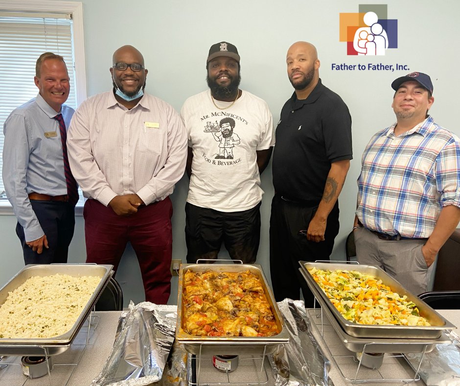 Father2FatherCB's tweet photo. Thank you Chef Mac of MacNificent's Food and Beverage for your partnership and sponsorship of group dinners!  You are what Father to Father represents - fathers, family, community, and the spirit of honest good work! #partnerships #thef2fway #foodisourlovelanguage #fathertofather https://t.co/ob720LSjo3