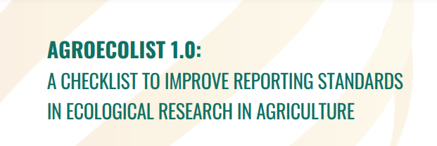 SHOWCASE members present AgroEcoList 1.0📋a reporting checklist designed to improve reporting standards in ecological research in #agriculture

Discover the checklist consisting of 42 variables in 7 groups 👉showcase-project.eu/news/showcase-…