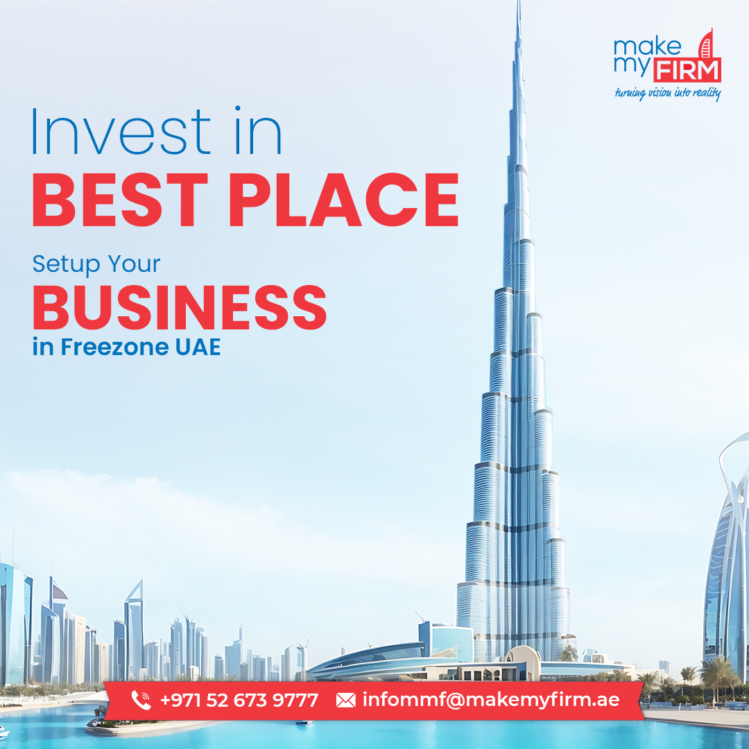 Take your #business to the next level, The UAE's #FreeZone is your gateway to success, offering:
- 100% #foreignownership
- Tax benefits & incentives
- World-class infrastructure
- Strategic global location

For more info visit: makemyfirm.ae