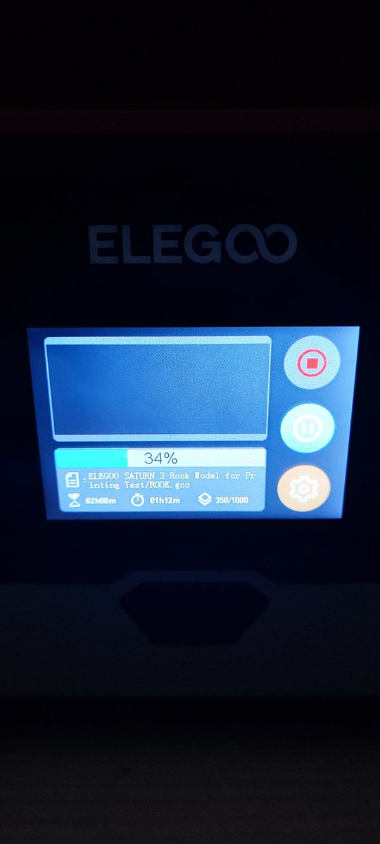 0xAyaJha's tweet photo. Test Print on @Elegoo_Official Saturn 3 in progress ... 🙃

#Print3d #Elegoo #TestPrint https://t.co/KYNNTUZNUc