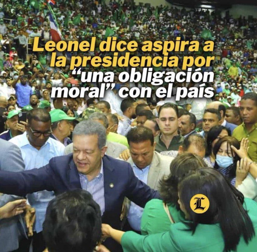 Leonel Fernández dice que aspira nuevamente a la presidencia por una “obligación moral con el país”.