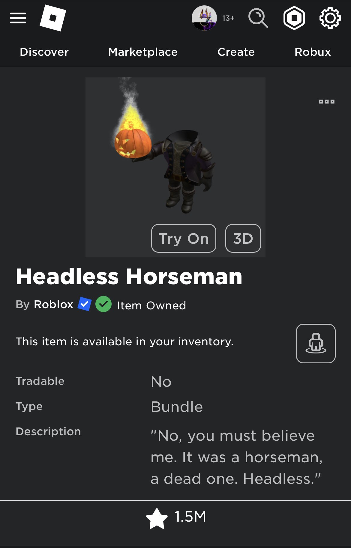 Headless Horseman Roblox GIF - Headless horseman Roblox - Discover