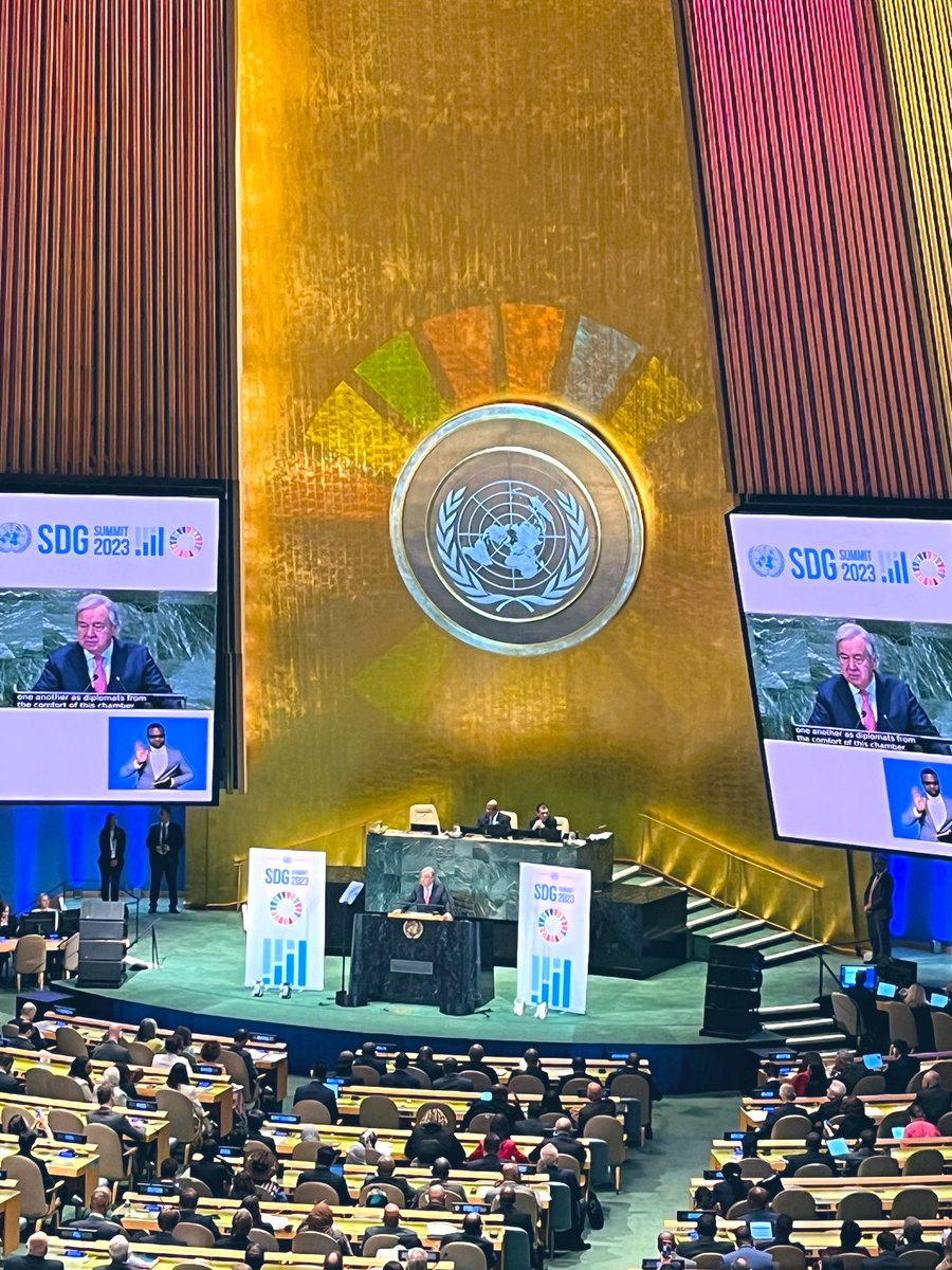 « Instead of leaving no one behind, we risk leaving the #SDGs behind ».

UNSG <a href="/antonioguterres/">António Guterres</a> at the opening of the #SDGSummit2023 mentions #UNFSS2023 while stressing the importance of 6 key transitions including #FoodSystems transformation, to get the world back on track.