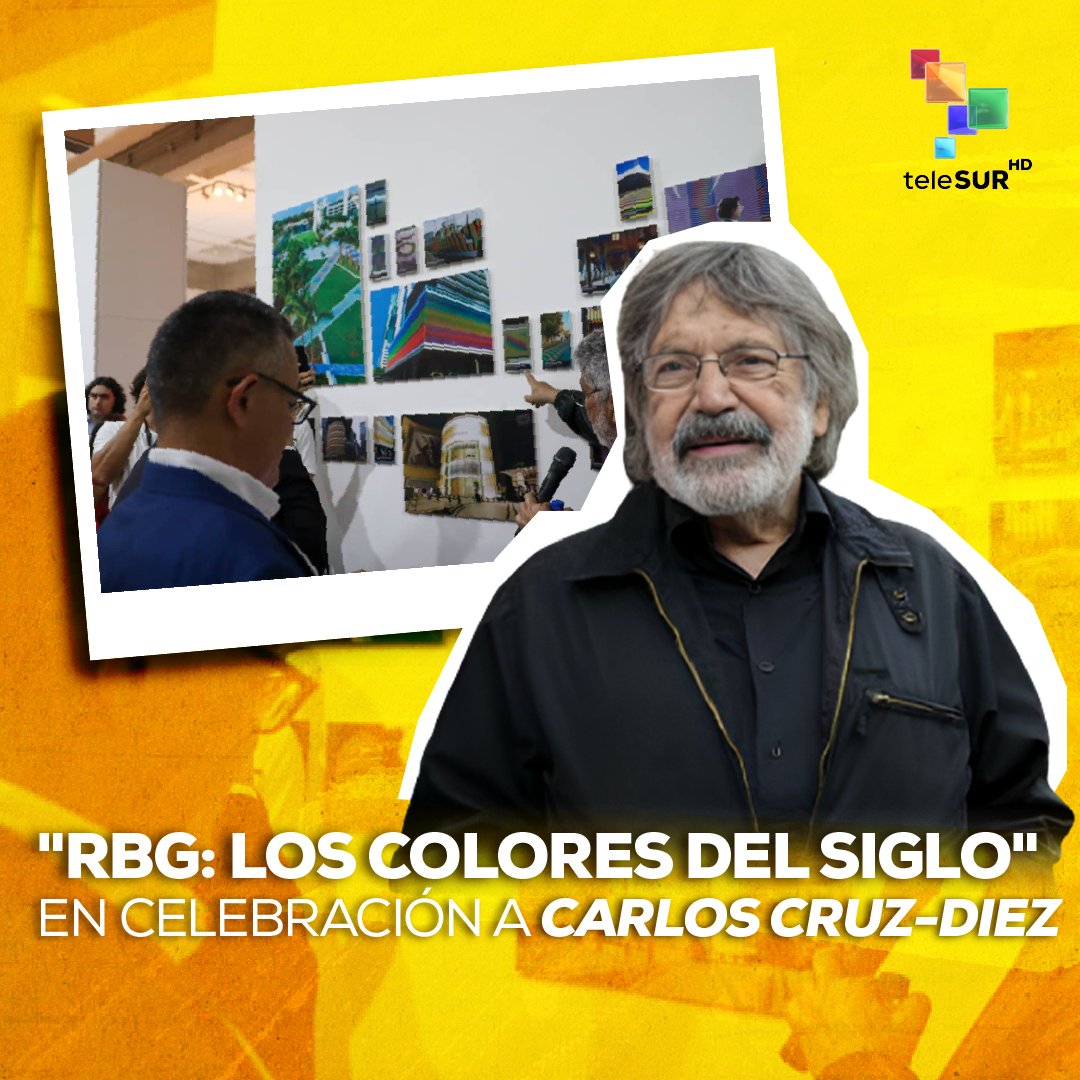 VidasTelesur's tweet image. #Vdas | Fue inaugurada la exposición llamada “RGB: Los colores del siglo” en celebración por el centenario de Carlos Cruz Diez, el último pensador del color del siglo XX.

En el museo serán exhibidas de forma permanente las obras del artista que en vida cedió al estado venezolano