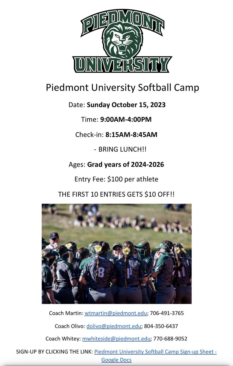 ATTENTION!! 

Updates have been made on the flyer!! 

Come out and see what it is like to be a lion for the day! 

Sign-up: docs.google.com/document/d/10i… 

🦁🦁