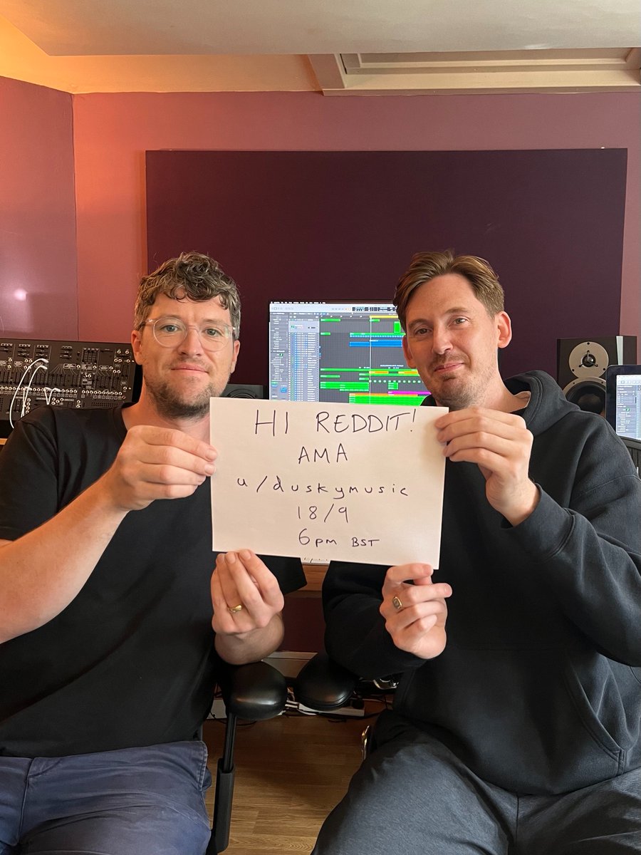 Doing a lil @Reddit AMA 6pm BST this evening on r/electronicmusic. Ask us anything!