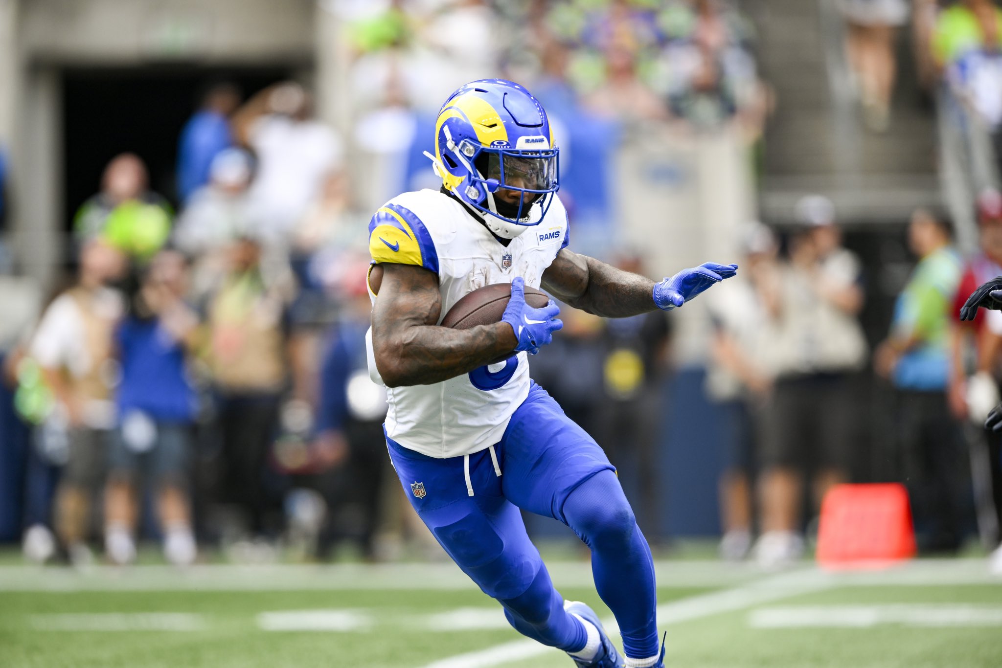 Ian Rapoport on X: 'Sources: The #Rams have had trade talks centered around  RB Cam Akers. The starter in Week 1 was inactive for Week 2 after a  difficult week of practice.