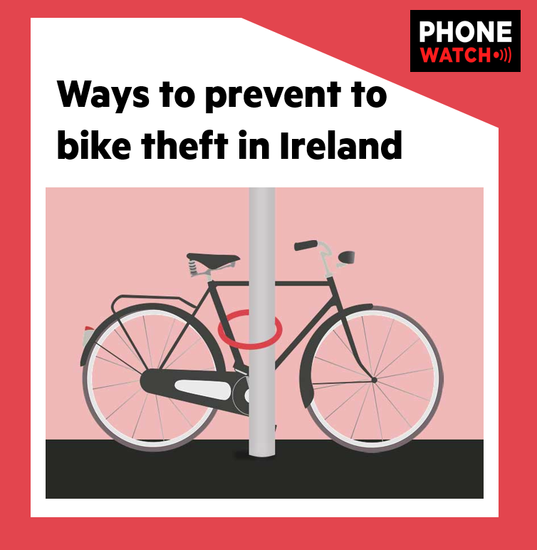Bike theft continues to be a problem in Ireland with an average of 5,993 bikes stolen per year, but there are security measures you can implement to protect your bike when it is in public places and at your home. For more details, check out out blog: phonewatch.ie/blog/posts/way…