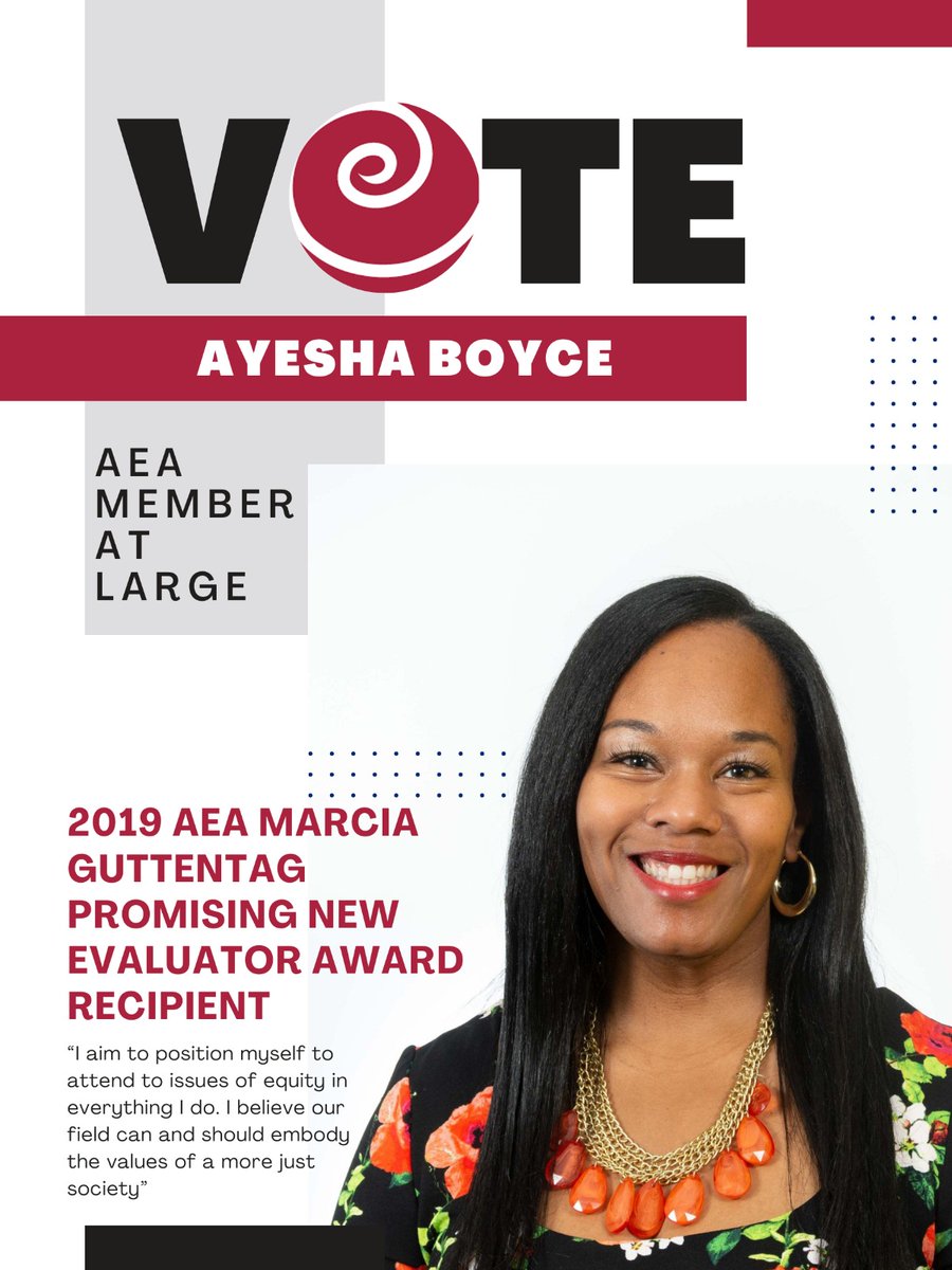 gkeney40's tweet image. Wishing you all a wonderful week. 

📢📢 Act Fast @aeaweb #evaluators and cast your ballots by September 20th 

#VoteFor @AyeshaBoyce as AEA 
#MemberAtLarge
